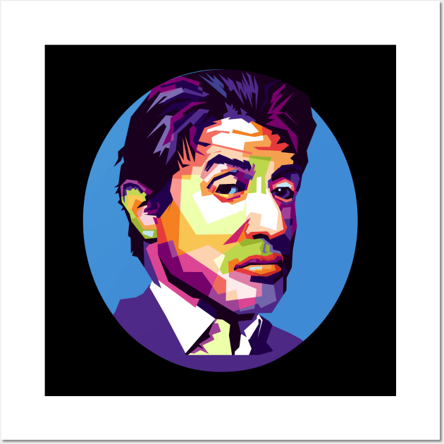 Sylvester stallone pop art Wall Art by Danwpap2